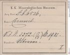 Etiketten zu Cerussit (NHMW-MIN-Ab6536)
